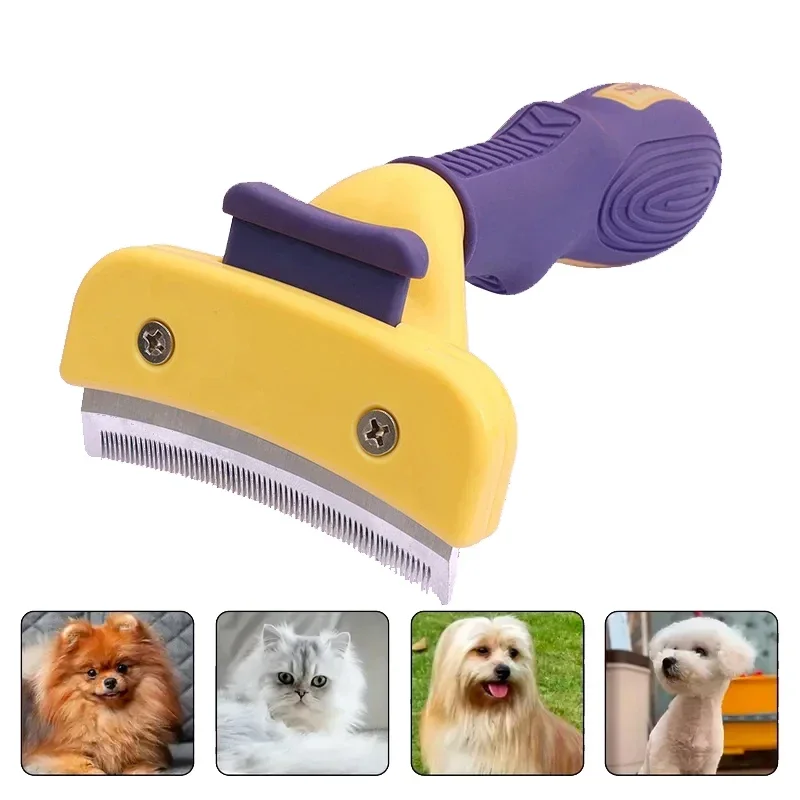 Dog Brush Grooming Cat Hair Care Supplies Pet Hair Remover Knotting Comb Large Dogs Animal Short Hair Dogs Anti Lice Accessories