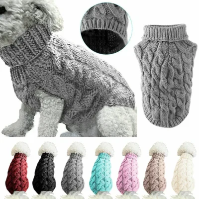 Puppy Sweater Clothes | Warm Winter Dog Sweater for Small & Medium Dogs XGMY01